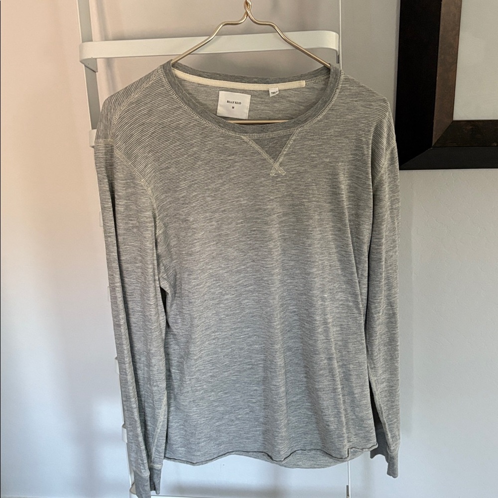 Billy Reid Heather Gray Crewneck Top